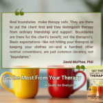 Get the Most From Your Therapy by David McPhee, PhD