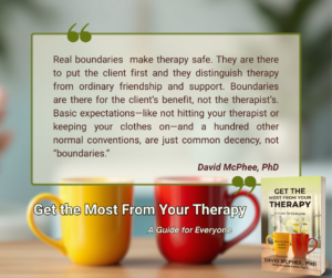 Get the Most From Your Therapy by David McPhee, PhD